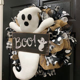 15" Halloween Boo Wreath Decoration