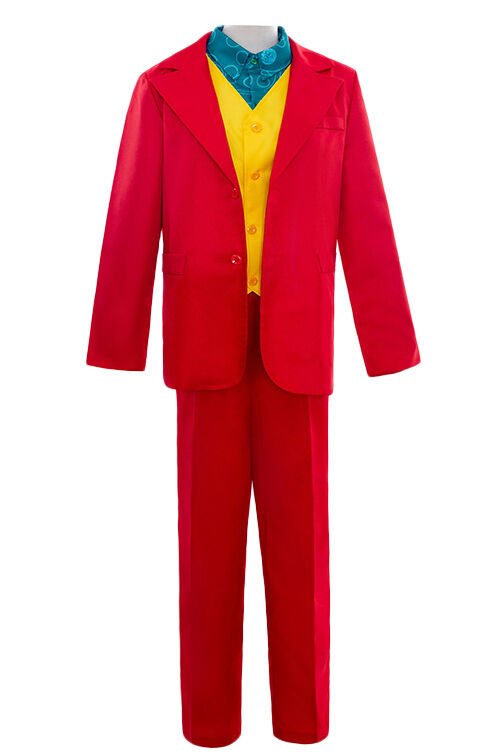 Adult and Kids Joker Costume Joaquin Phoenix Joker Red Outfit For Halloween