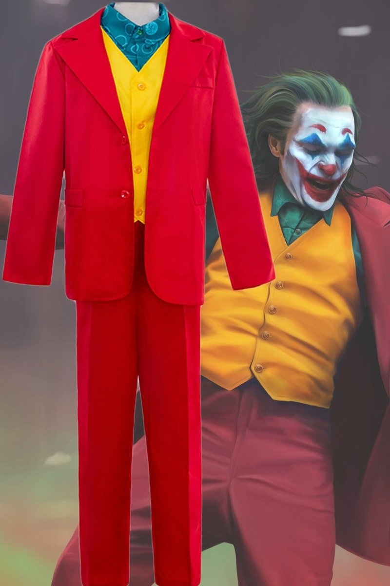 Adult and Kids Joker Costume Joaquin Phoenix Joker Red Outfit For Halloween