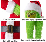 Adult Santa Grinch Costume Outfit For Christmas, Faux Fur.