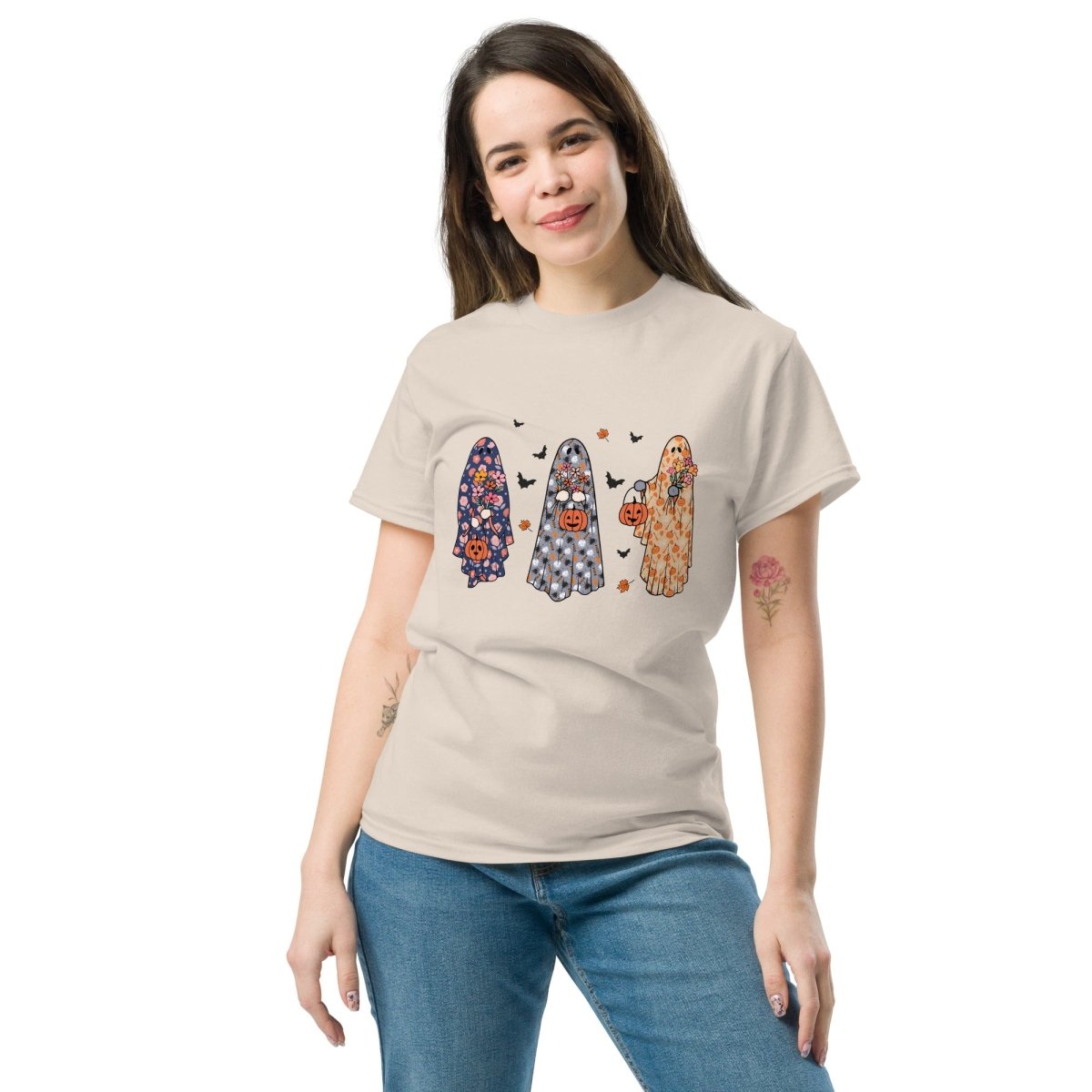 Autumn Ghost Parade, Halloween T Shirts for Women