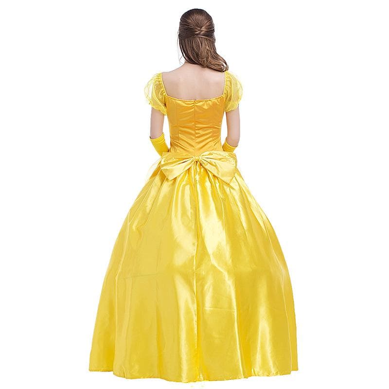 Beauty and Beast Belle Princess Dress Costume For Adults