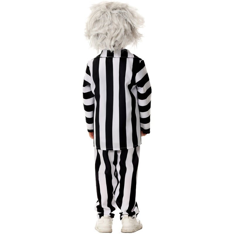 Beetlejuice Costume for Kids, Suit and Wig