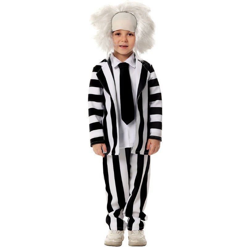 Beetlejuice Costume for Kids, Suit and Wig