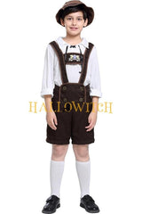 Boy's German Beer Fest Oktoberfest Lederhosen Kostüm, Traditional Bavarian Costume