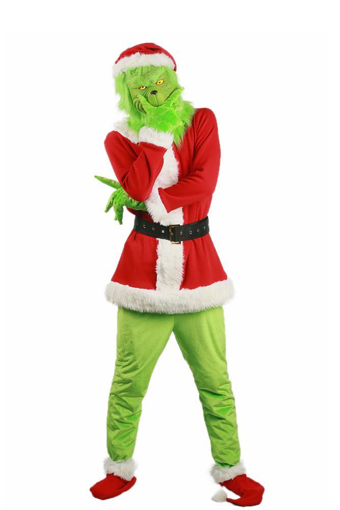 Christmas Grinch Santa Costume For Adult