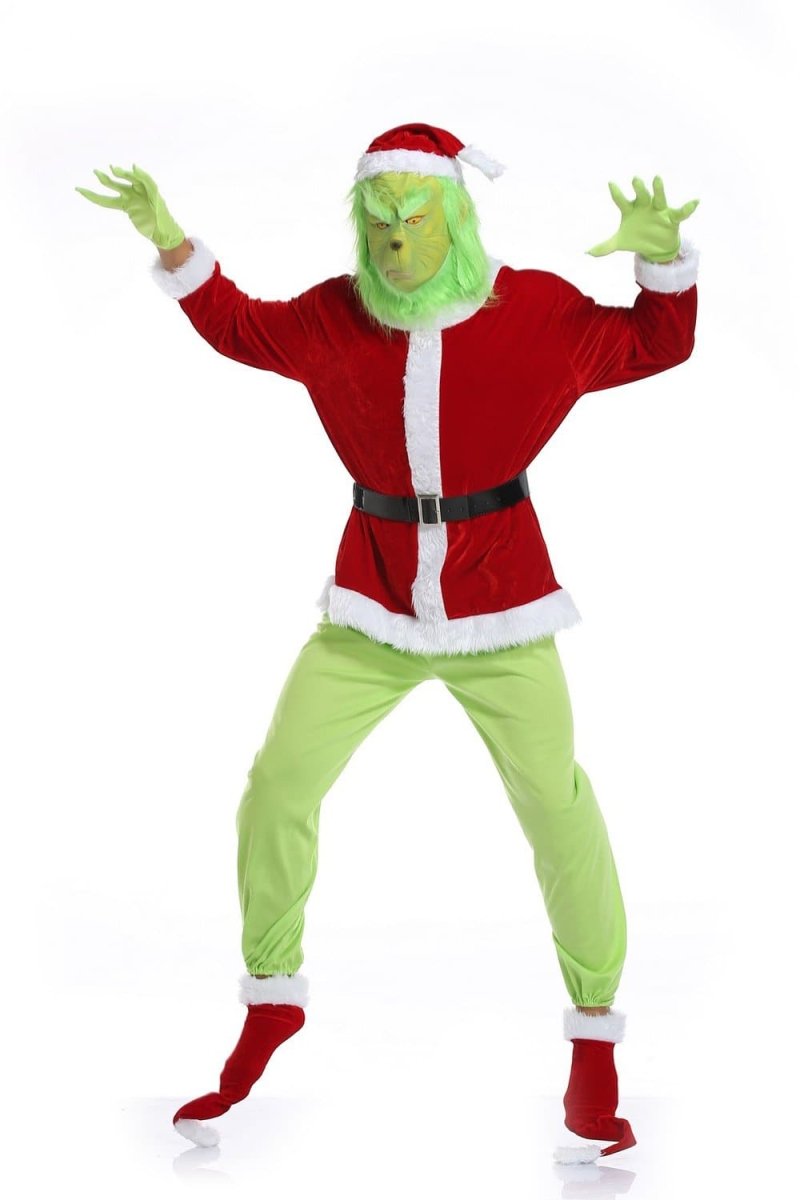 Christmas Grinch Santa Costume For Adult Men