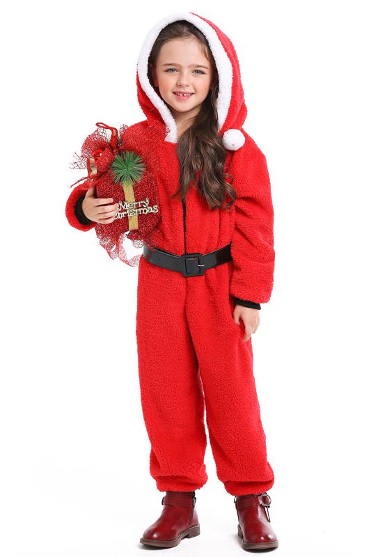 Christmas Onesie Costume For Kids - Red