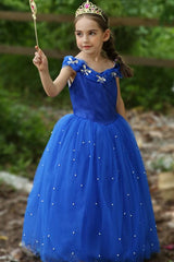 Cinderella Inspired Princess Dress For Kids Girls