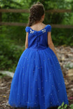 Cinderella Inspired Princess Dress For Kids Girls