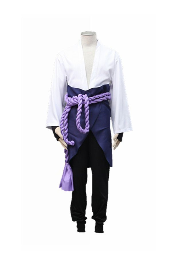 Cosplay Sasuke Uchiha White Costume Set For Adult