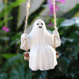 Cute Ghost on Swing Halloween Decoration