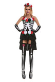 Day of the Dead Skeleton Dress Costume For Women