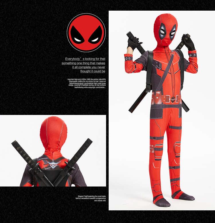 Deadpool Costume For Adult Men and Kids