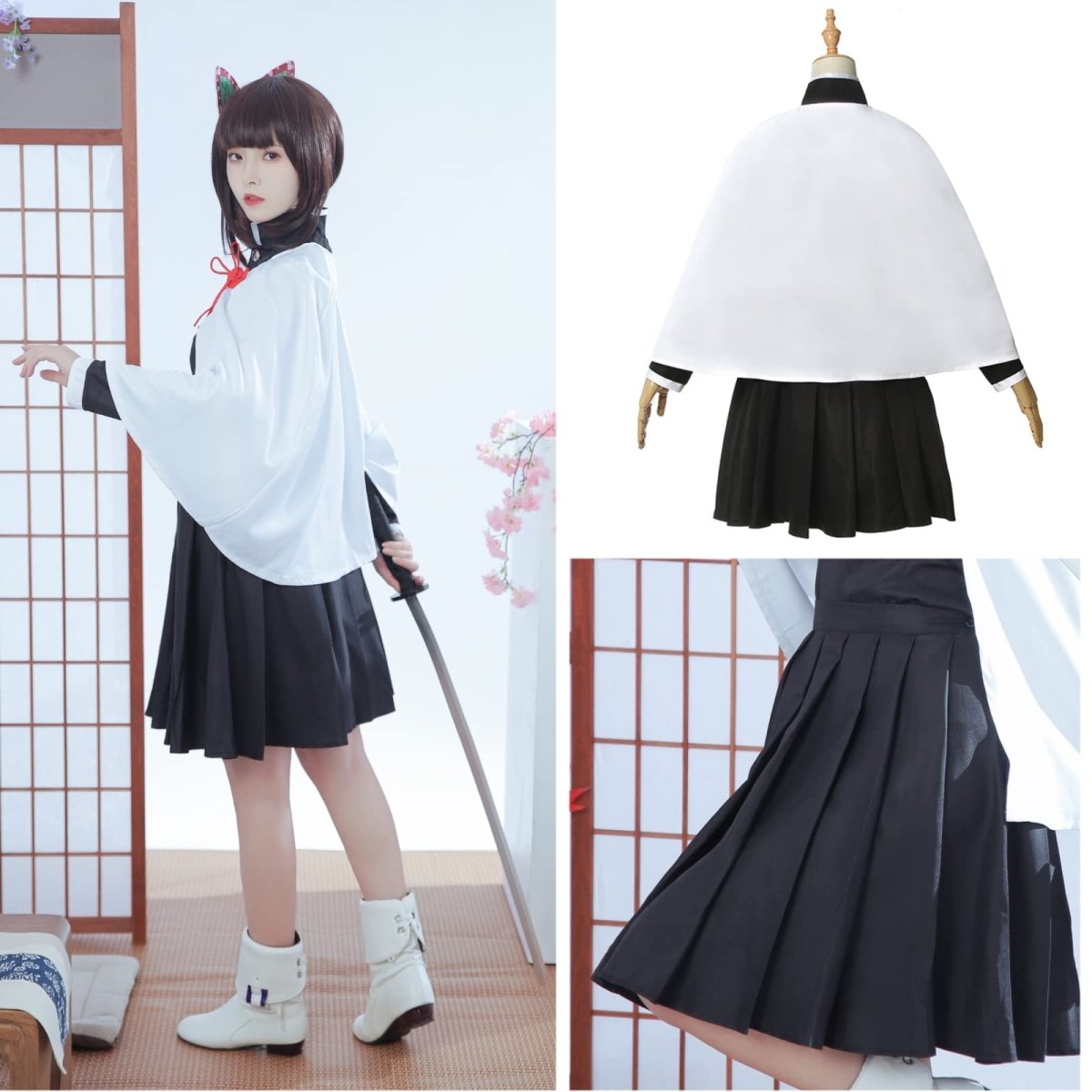 Demon Slayer Kanao Tsuyuri Costume For Adult And Kids