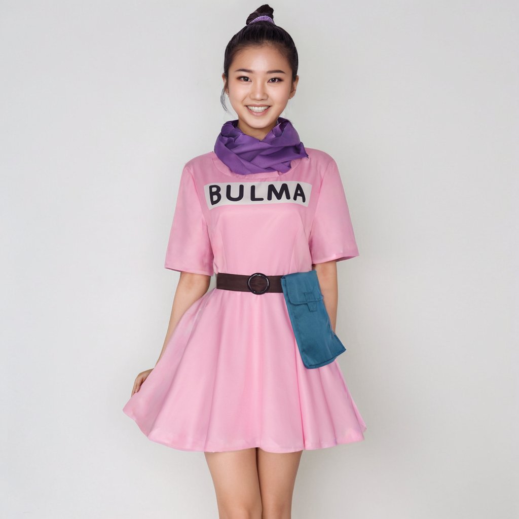 Dragon Ball Bulma Dress Costume