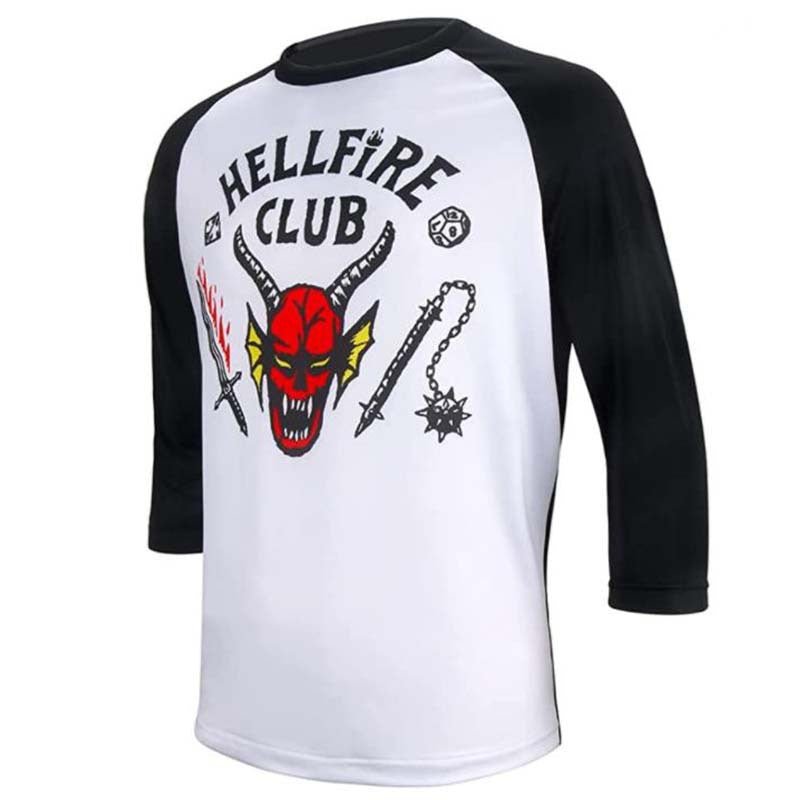 Dustin Hellfire Club T Shirt, Shirt Costume. Stranger Things 4.