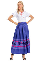 Encanto Luisa Madrigal Dress Costume for Adults and Kids 2 - Piece