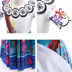 Encanto Mirabel Madrigal Dress Costume for Girls. Deliver in 5 Business Days.