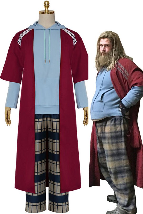 Fat Thor Costume Endgame Sweater, Robe, Pants