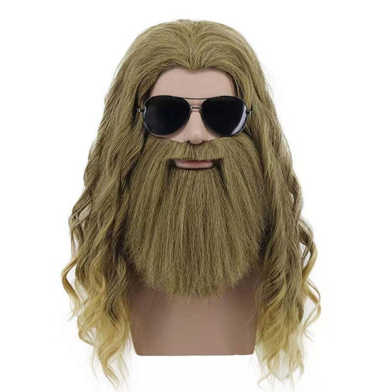 Fat Thor Wig and Beard Costume