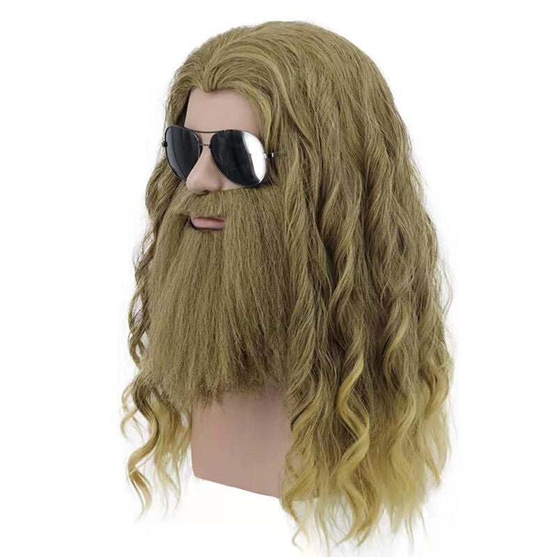 Fat Thor Wig and Beard Costume