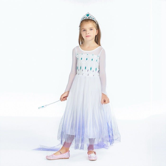 Frozen 2 Elsa White Show Yourself Dress For Girls