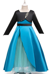 Frozen 2 Queen Anna Coronation Dress Costume For Girls