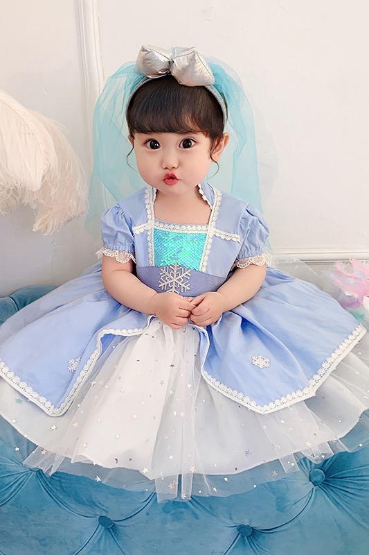 Frozen Elsa Dress Costume For Toddlers