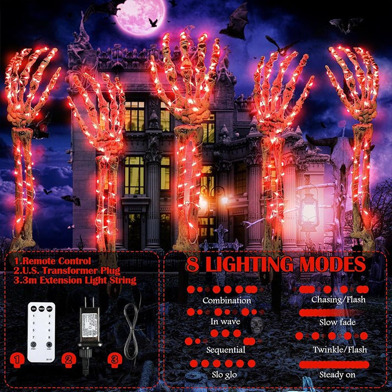 Ghost Hand Props with Lights, 5pcs