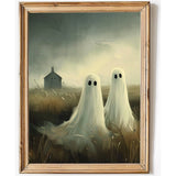 Ghosts in the Wild, Halloween Poster, Wall Decor. Unframed