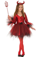 Girl's Demon Devil Evil Bull Ghost Skirt Costume