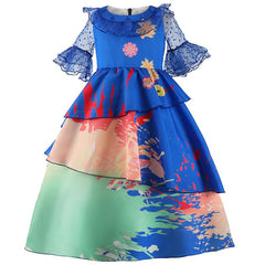 Girls Encanto Isabela Dress Costume Blue