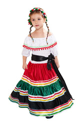 Girl's Mexican Dress Halloween Costume