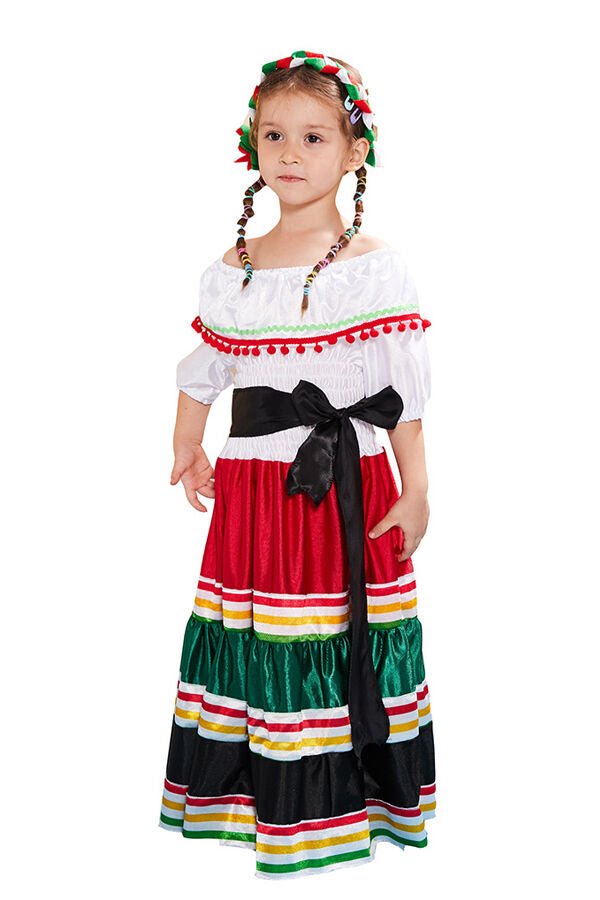 Girl's Mexican Dress Halloween Costume