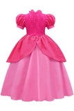 Girls' Princess Peach Costume. Dress and Crown