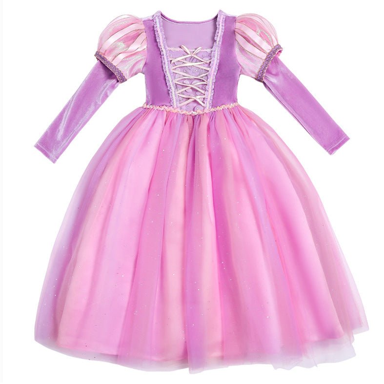 Girls Rapunzel Dress Costume for Winter