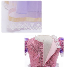 Girls Rapunzel Dress Costume Tangled