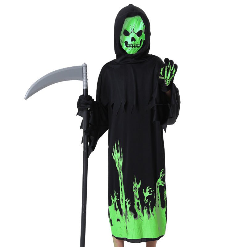 Glow in the Dark Grim Reaper Costume for Kids