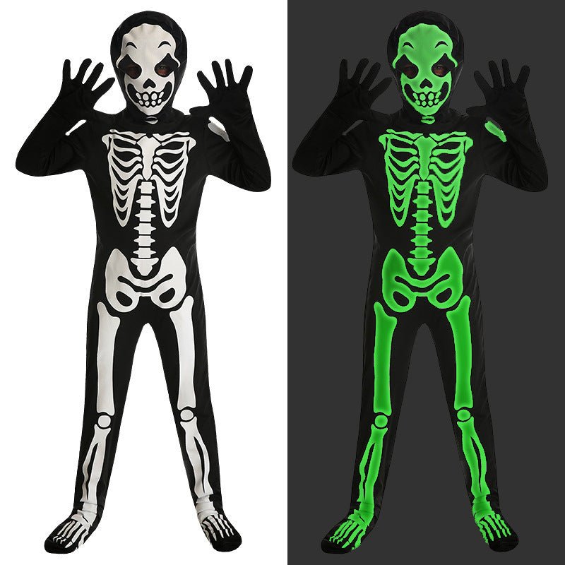 Glow in the Dark Skeleton Costume for Kids