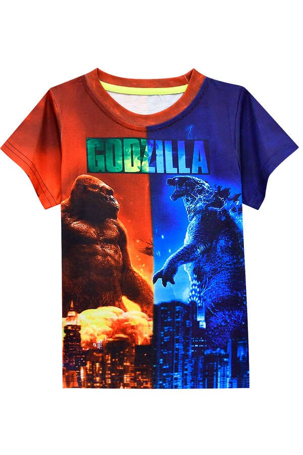 Godzilla vs Kong T - Shirt For Boys Kids