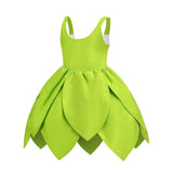 Green Tinker Bell Dress with Wings for Toddlers and Girls