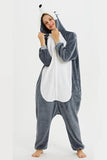 Grey Husky Onesie Costume Men Kids