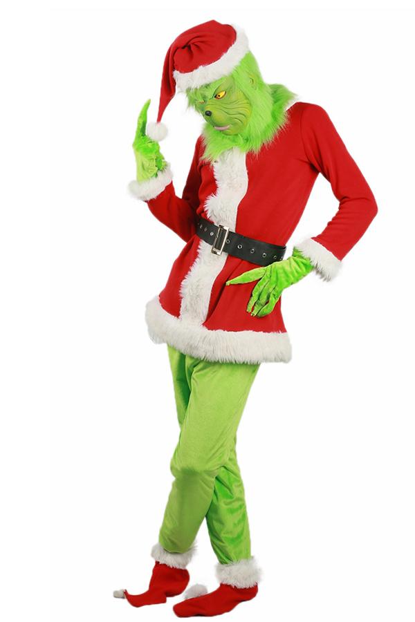 Grinch Santa Costume For Men