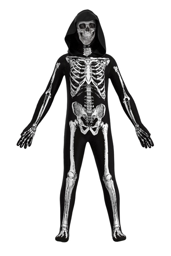 Halloween 3D Skeleton Bodysuit Costumes For Adult And Kids