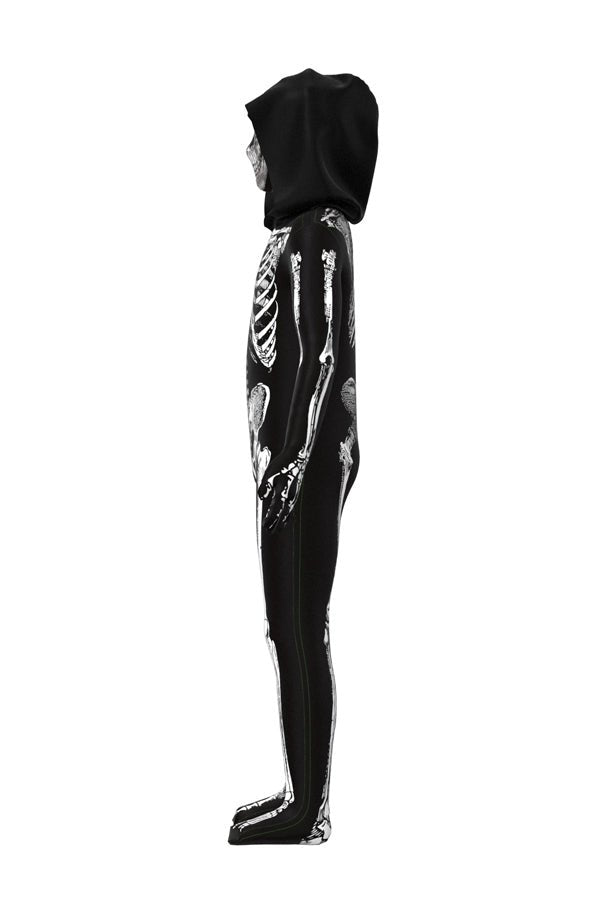 Halloween 3D Skeleton Bodysuit Costumes For Adult And Kids