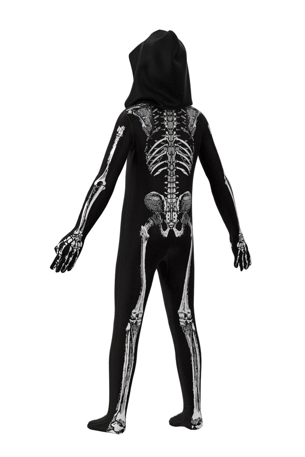 Halloween 3D Skeleton Bodysuit Costumes For Adult And Kids