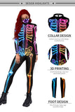 Halloween 3D Skeleton Jumpsuit Costumes