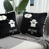 Halloween Boo Cushion Covers, 2pcs