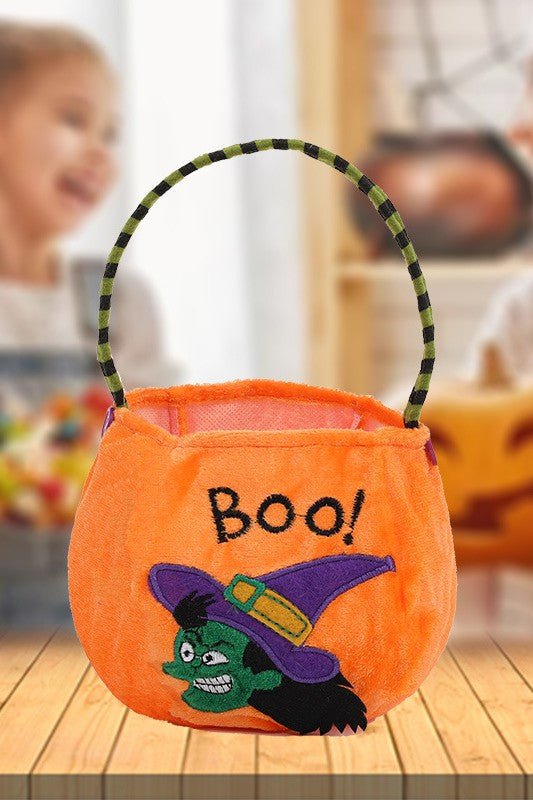 Halloween Candy Bag, Round Pumpkin Handbag for Kids